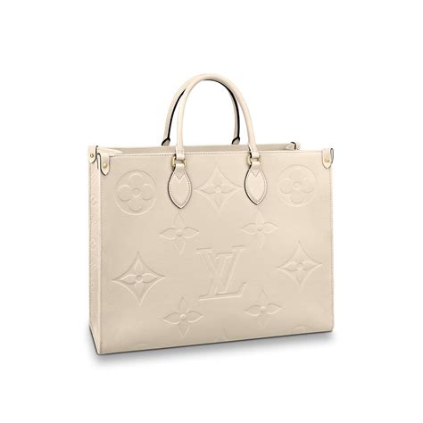 louis vuitton onthego white|Louis Vuitton large monogram.